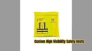 Custom High Visibility Reflective Safety Vests Wholesale