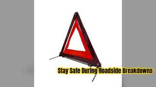 Foldable Car Warning Triangle Roadside Safety Essential