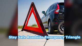 Vehicle Emergency Warning Triangle High Visibility Safety